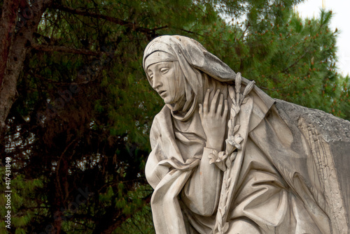 Photography Saint Catherine sculpture - Rome
