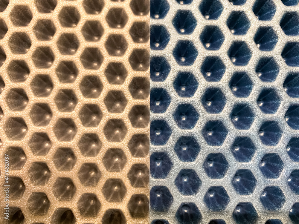 Cellular membrane, light brown and blue. High-tech background texture. Top view Cellular membrane, light brown and blue. High-tech background texture. Top view