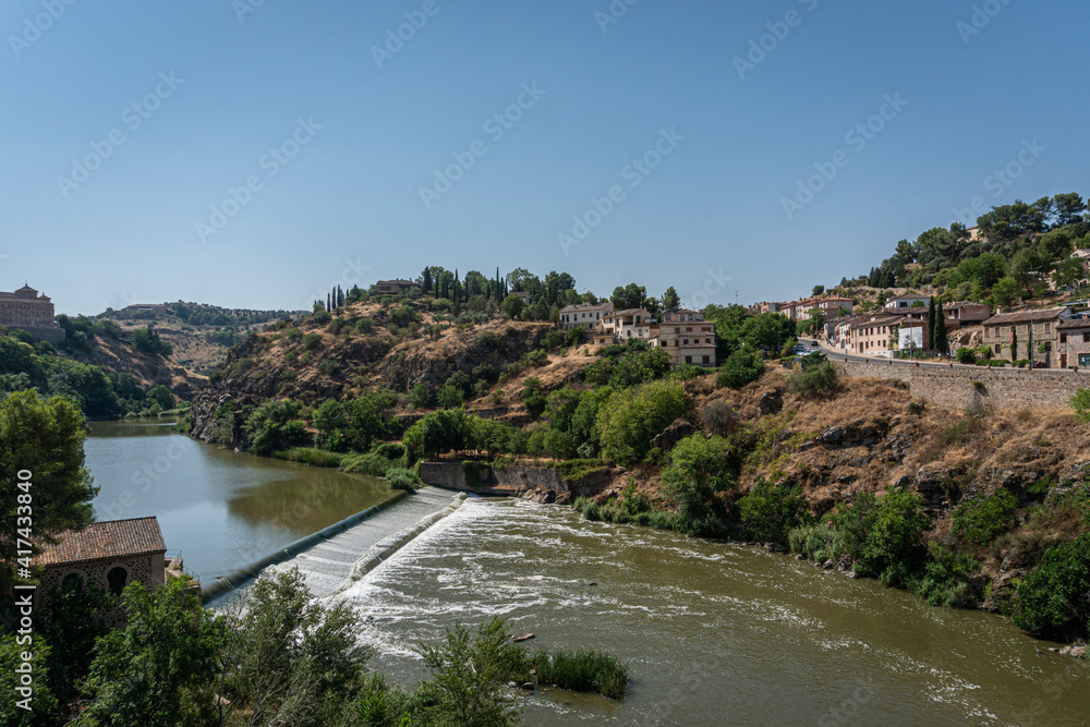 View of the river Tagus at Toledo, Spain