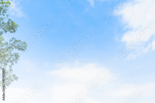 Blue sky texture background, Blue tone clear and fresh at phuket Thailand.