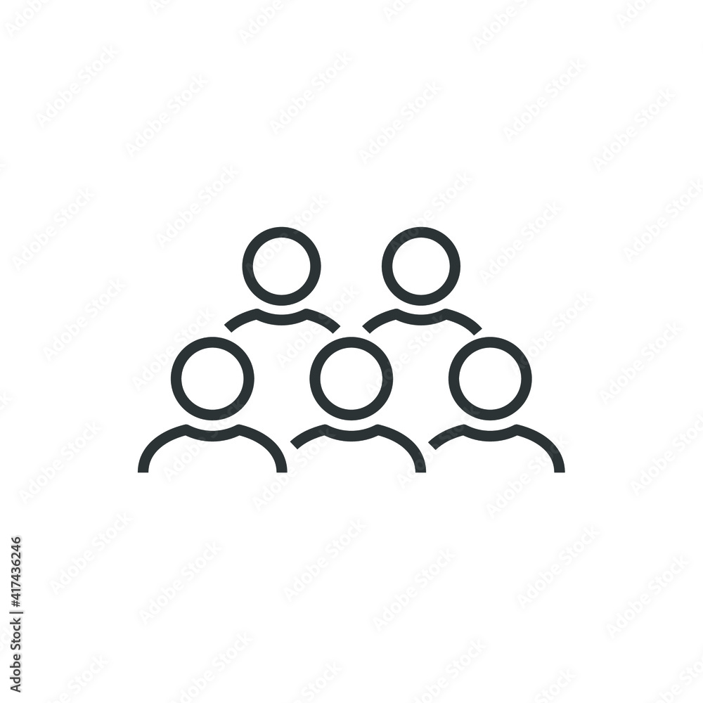 Illustration of crowd of people icon silhouettes vector. Social icon. User group network. Corporate team group. Community member icon. Business team work activity. Staff unity icon Illustration of crowd of people icon silhouettes vector. Social icon. User group network. Corporate team group. Community member icon. Business team work activity. Staff unity icon