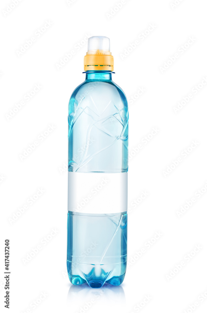 Plastic bottle of still clean water isolated on white background
Plastic bottle of still clean water isolated on white background