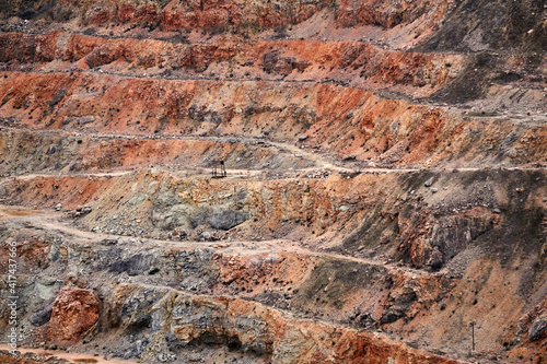 section of an old limestone quarry