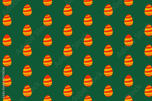 Easter Egg seamless pattern. flat style illustration. suitable for background, wallpaper, scrapbook paper etc.