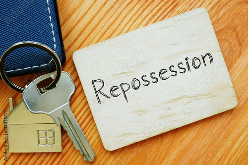 Repossession is shown on the business photo using the text photo