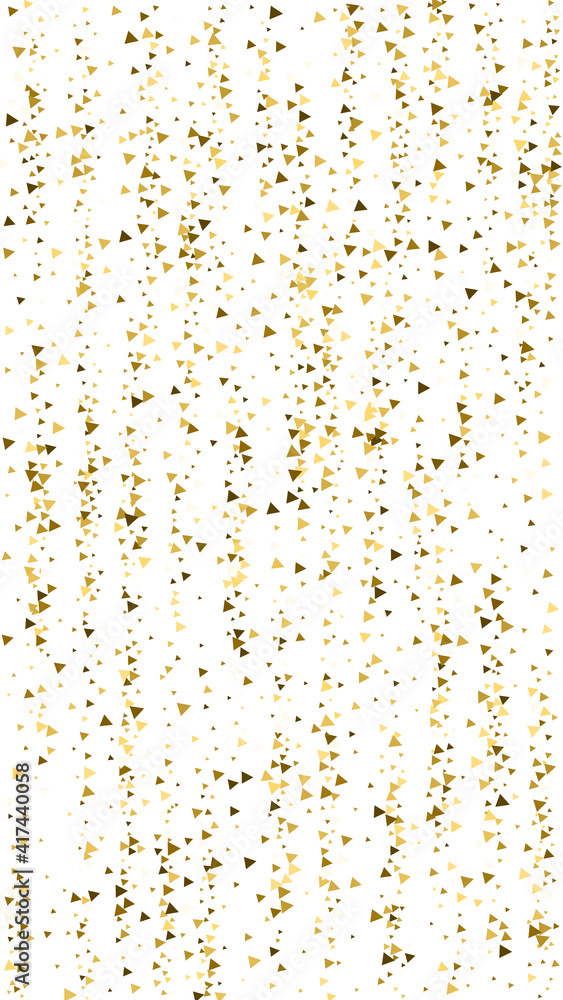 Gold triangles luxury sparkling confetti. Scattere Gold triangles luxury sparkling confetti. Scattere