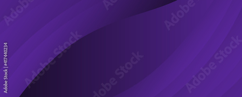 Dark violet background for wide banner with wave shapes. background illustration with moderate violet, dark orchid and very dark blue color and space for text or image. can be used as header or banner