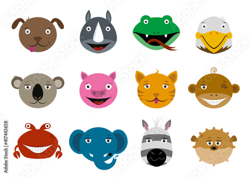 Set of animals vector illustration