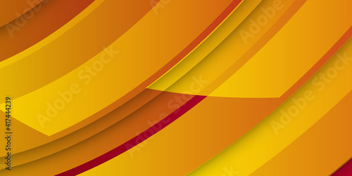 Modern yellow red orange fire abstract background with wave curve geometric shapes. Burning fire flames. Abstract background. Modern pattern. Vector illustration for design.