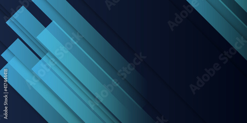Online webinar vector template with dark blue black background and fast lines. Mock up for busines conference announcement. Abstract blue halftone dotted background