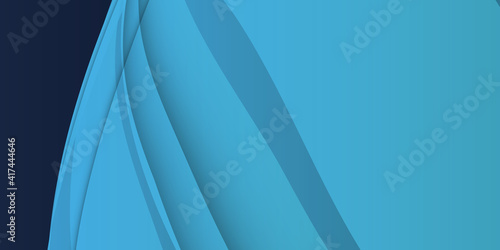 Green turquoise and Blue background vector overlap layer on dark space for background design. Abstract geometric banner. Teal mint landing page. Blurred turquoise blue green water background.