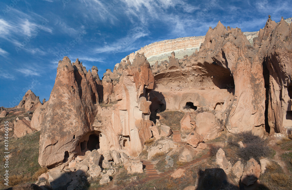 Fototapeta premium Zelve valley, Cappadocia, Central Anatolia, Turkey
