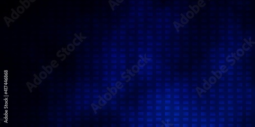 Dark BLUE vector background with rectangles.