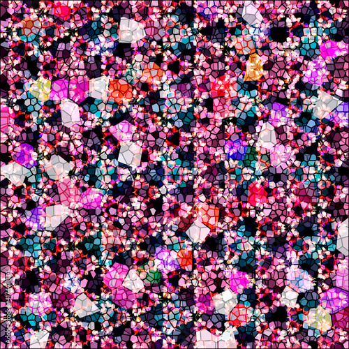 pattern with flowers, pattern of mosaic, metal texture, background, pattern