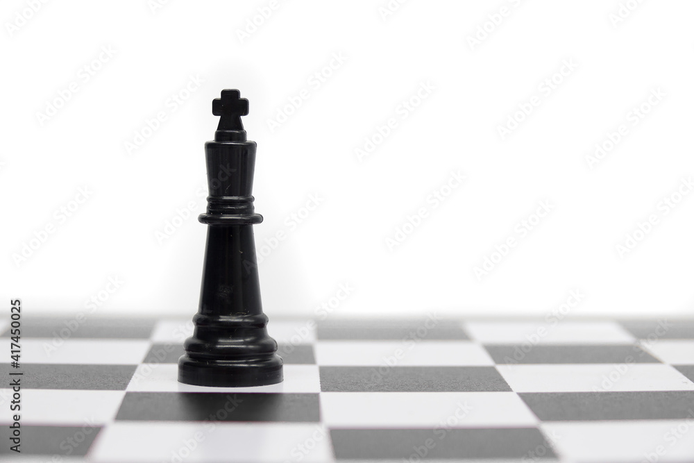 King chess game isolated in white background, king concept King chess game isolated in white background, king concept