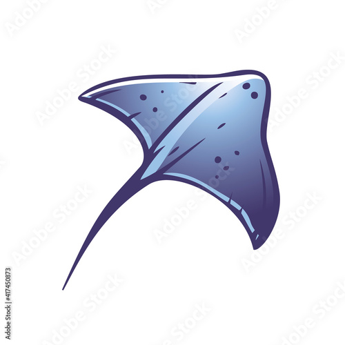 Eagle Ray fish. Vector illustration