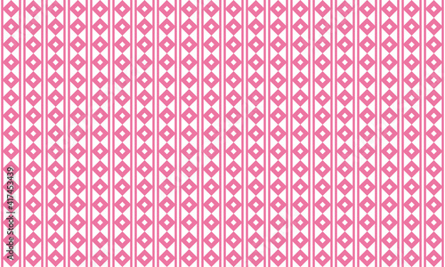 和柄　釘抜繋ぎ　シームレスパターン　背景素材　ピンク
