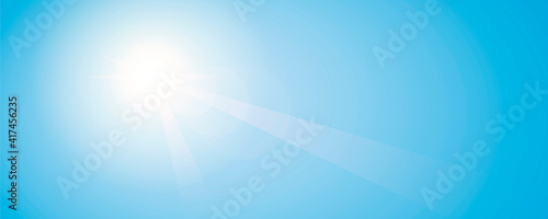 sunny sky background with copy space vector illustration EPS10