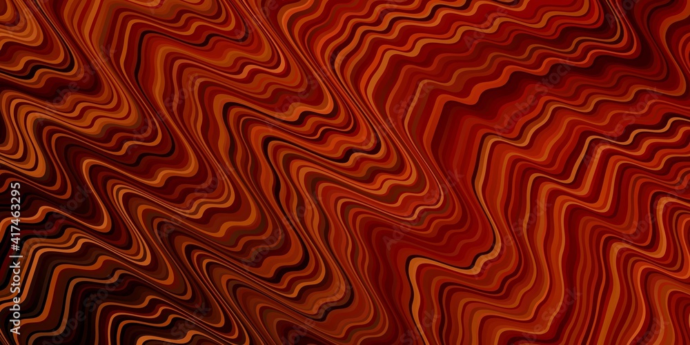 Dark Red vector pattern with curved lines. Dark Red vector pattern with curved lines.