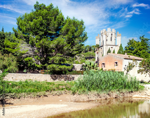 Stone houses in France photo