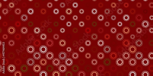 Dark pink vector template with flu signs.