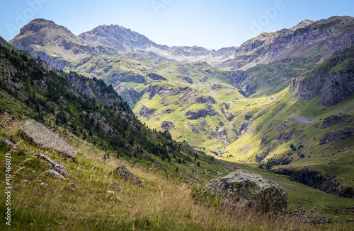 Beautiful valley in summer, surrounded by mountains © Adrian Azorin