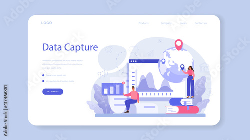 Trend watcher web banner or landing page. Specialist