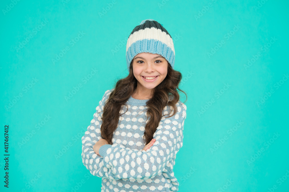 keep head in warmth. cozy and comfortable. winter fashion for active rest. child wearing knitwear. keep head in warmth. cozy and comfortable. winter fashion for active rest. child wearing knitwear.