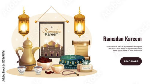 Ramadan Kareem Horizontal Banner