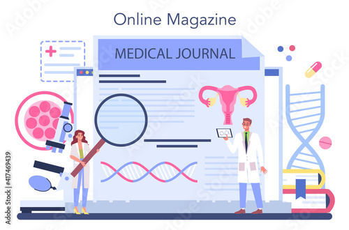 Gynecologist online service or platform. Women health doctor