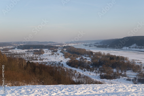 Fototapeta Naklejka Na Ścianę i Meble -  winter landscape with snow covered trees