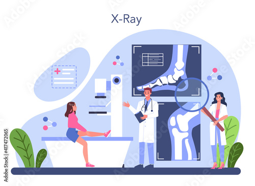 Radiology concept. Idea of health care and disease diagnosis.