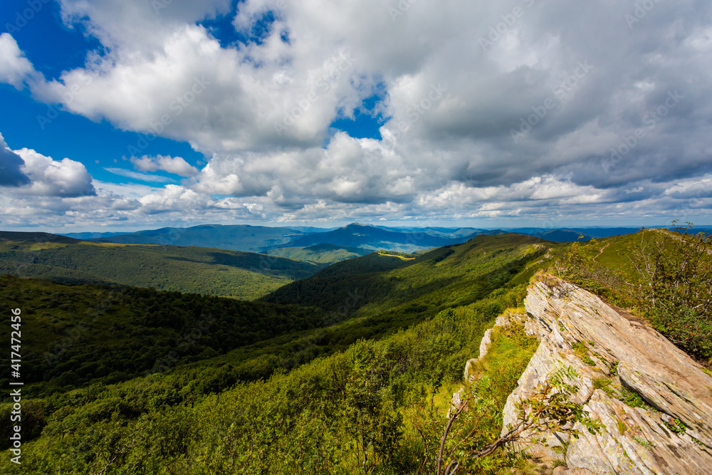 Bukowe Berdo path in Bieszczady Bukowe Berdo path in Bieszczady