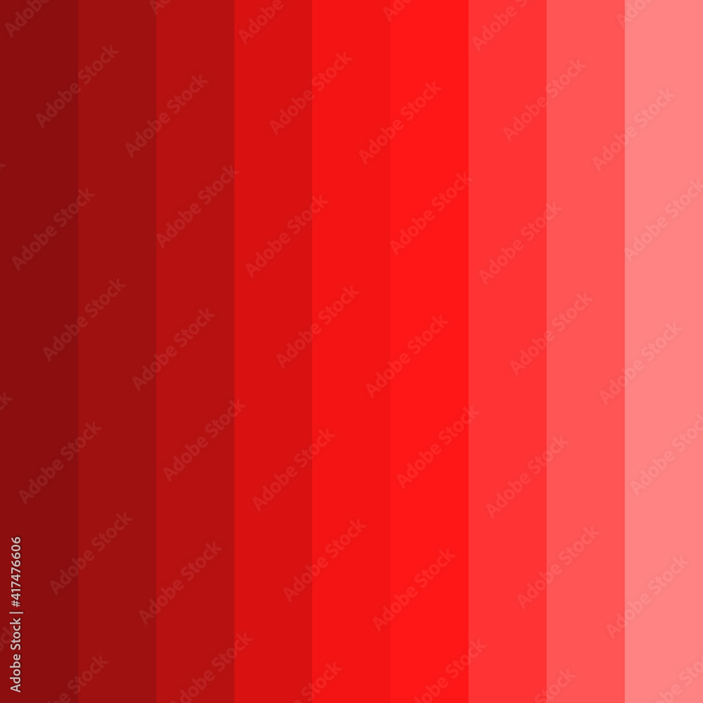 Vector palette of red color shades. Red color spectrum Stock Vector | Adobe Stock