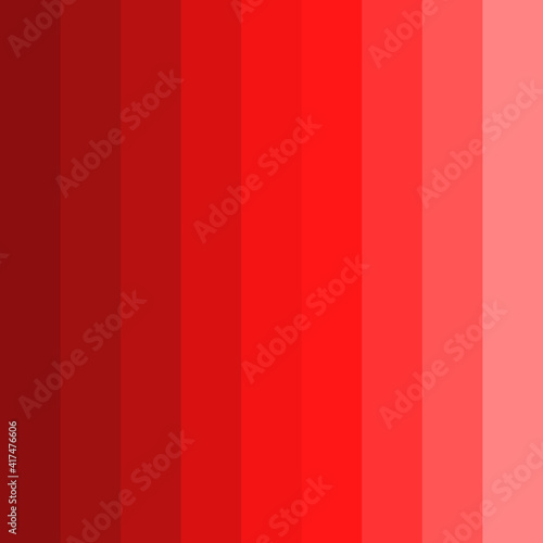Vector palette of red color shades. Red color spectrum icon.