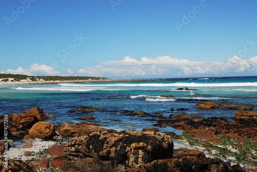 Africa- Panorama of Beautifully Colorful Scarborough Beach