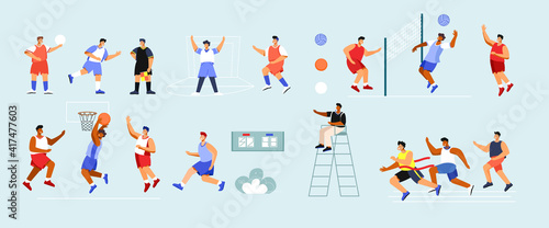 Sports Players Icons Collection