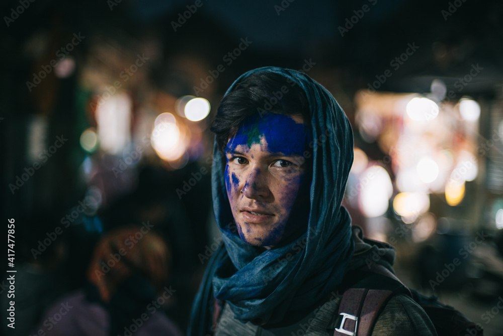 Holi Festival Portrait