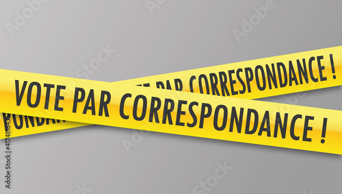 Logo vote par correspondance.
