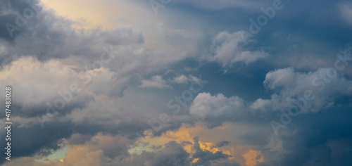 Bild auf Leinwand a natural phenomenon - beautiful thunderclouds in the sky