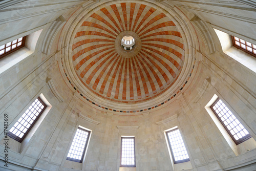 Santa Engracia Church ceiling, at Alfama district in Lisbon, Portugal. This Church is now National Patheon where greatest Portuguese personalities are buried.