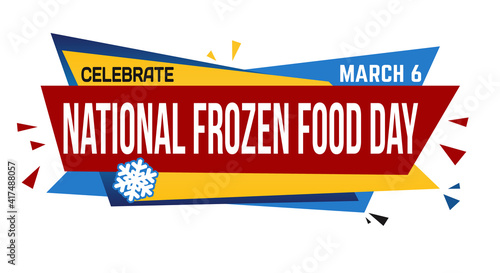 National frozen food day banner design