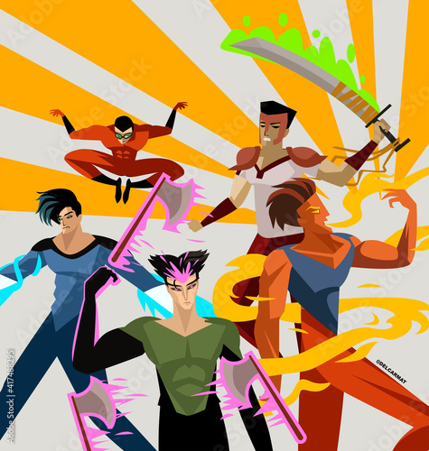 powerful comic superhero strong team