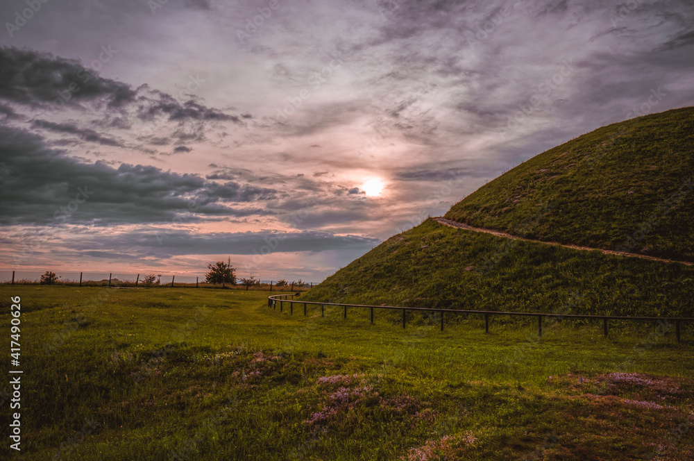 Krakus Mound at sunset