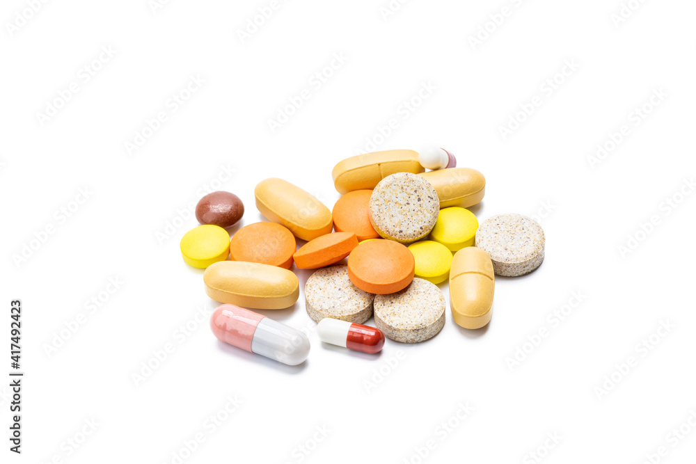 drugs isolated on white background. various pills and tablets cut out. pharmacy concept drugs isolated on white background. various pills and tablets cut out. pharmacy concept