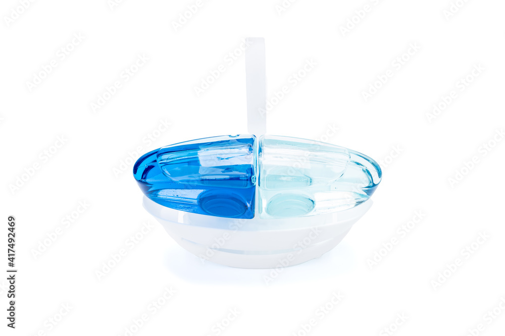 toilet cleaner gel applicator and air freshener isolated on white background.  wc hygiene tool cut out Stock Photo | Adobe Stock