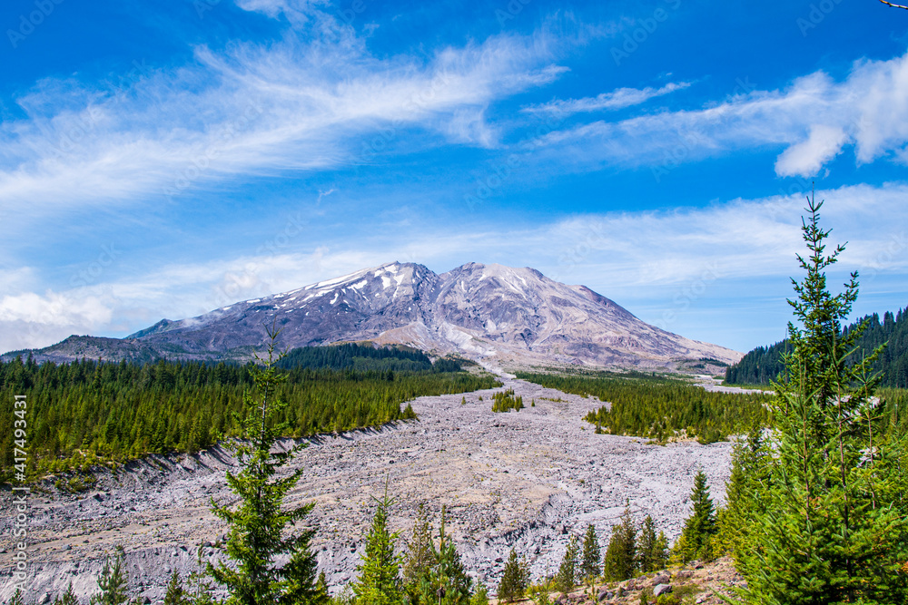 Mt. St. Helens in the summer time. 