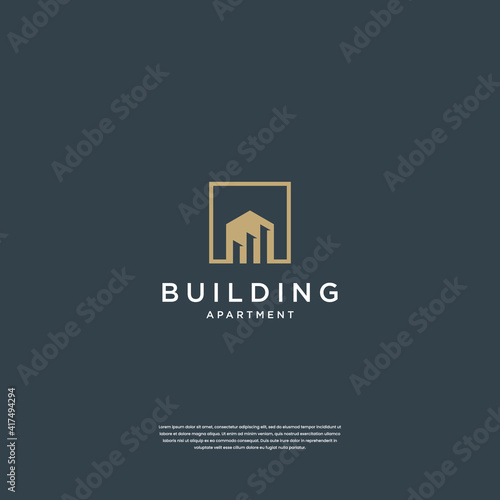 Minimalist home logo design real estate, building, architecture, construction
