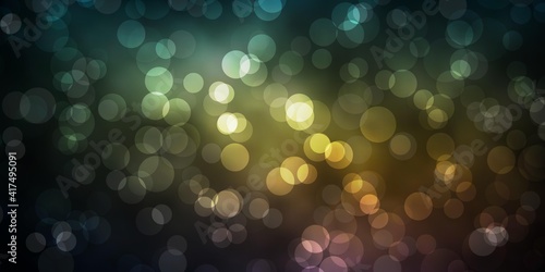 Dark Blue, Yellow vector backdrop with dots.