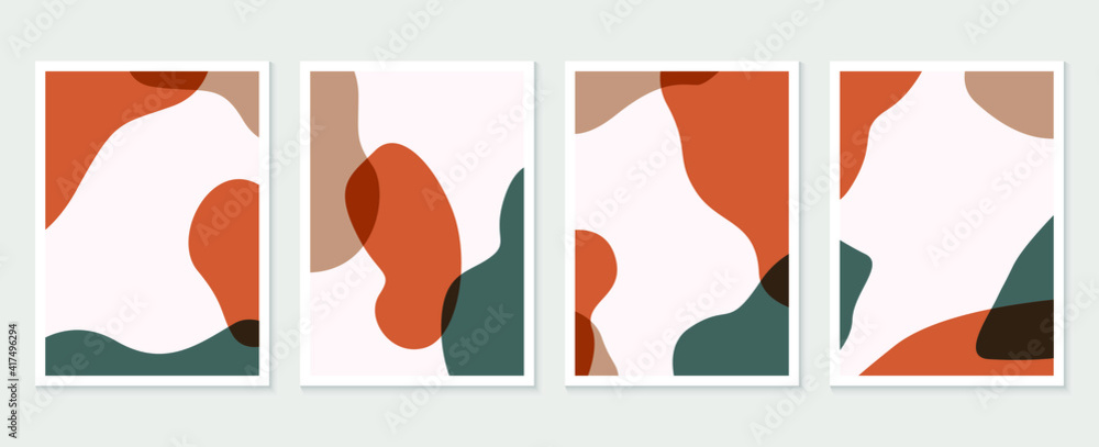 Abstract Geometric shapes vector collection. Abstract organic shape background design for wedding invitation, clipart, print, cover, wallpaper, Wall art, Mid century modern art. Vector illustration Abstract Geometric shapes vector collection. Abstract organic shape background design for wedding invitation, clipart, print, cover, wallpaper, Wall art, Mid century modern art. Vector illustration